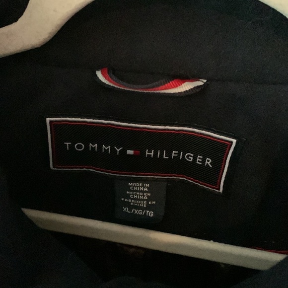 NWT Tommy Hilfiger Womens Single-Breasted Stand-Collar Coat in Navy - Picture 6 of 14